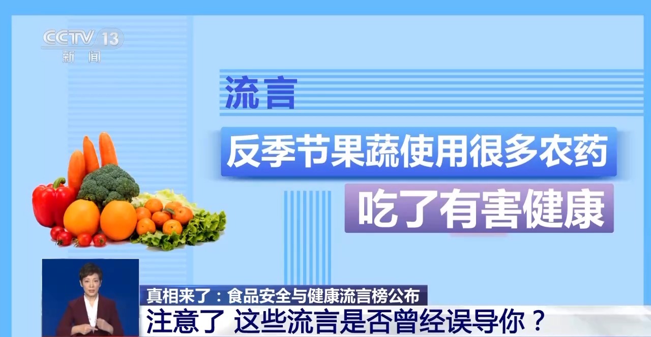 2024年食品安全与健康谣言榜发布 这些都是真的吗？本相来了