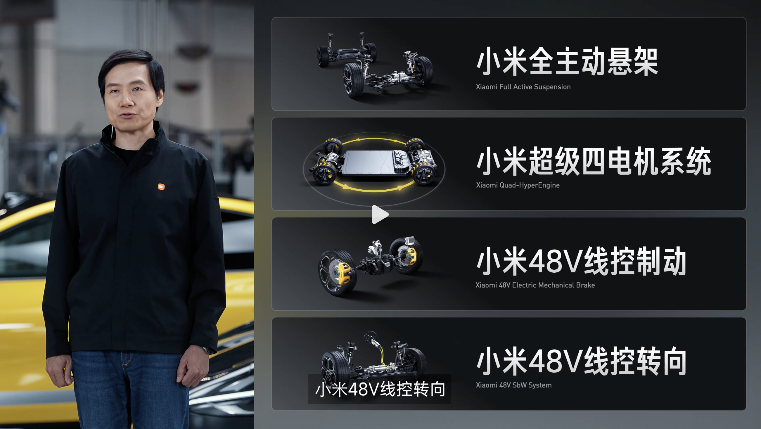 小米汽车智能底盘预研技术 能跳舞、能原地掉头，还能圆规掉头